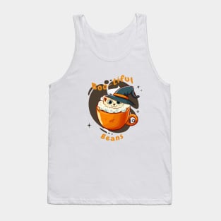 Boo-tiful Beans | Cat with Witch Hat in a Cup Tank Top